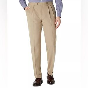 Ralph Lauren Mens Classic-Fit Ultraflex Stretch Pleated Dress Pant Sizes 38 / 32